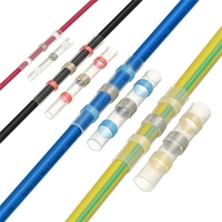 Kit de manchon de soudure à sertir de fil de tube de sertissage de fil de tube thermorétractable dassortiment