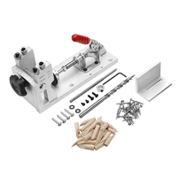 Kit de menuisier de guide de système de gabarit de trou de poche pour le travail du bois avec pince et forets de trou
