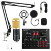 Kit de microphone à condensateur BM800 Pro Microphone denregistrement sonore de studio audio avec carte son Bluetoo