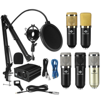 Kit de Microphone denregistrement sonore à condensateur de Microphone GAM-800P avec alimentation Phantom pour Radio