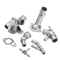 Kit de mise à niveau de tuyau de bride de liquide de refroidissement en aluminium 6 pièces pour VW Golf Jetta GTI MK4 1.