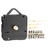 Kit de mouvement dhorloge à quartz silencieux de 17 mm avec carte numérique dorée Heure: Minute Seconde