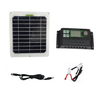 Kit de panneau solaire 50W avec 10A/30A/60A/100A double contrôleur solaire à courant continu 12V Batterie chargeur pour