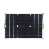 Kit de panneau solaire portable 12V 50W 2 ports USB Module monocristallin chargeur solaire Batterie