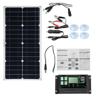 Kit de panneau solaire portable 250W Max Kit de chargeur USB double cc Panneau dalimentation solaire semi-flexible