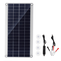 Kit de panneaux solaires portables 20W DC USB charge Double USB Port ventouses Camping voyage