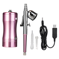 Kit de peinture à laérographe à double action Compresseur Portable Air Brush Paint Spray G un pour Nail Art Desgin