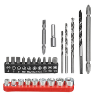 Kit de perceuse électrique 3 en 1 26 pièces pour Hammer embouts de tournevis avec adaptateurs perceuse de trou