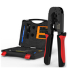 Kit de pinces réseau AMPCOM Kit de dénudage pour testeur de tête de cristal Kit de pinces de presse