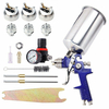 Kit de pistolets à air de peinture automatique HVLP apprêt de voiture à alimentation par gravité buse 1.4 MM 1.7 2.5 MM