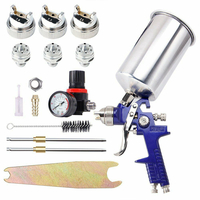 Kit de pistolets à air de peinture automatique HVLP apprêt de voiture à alimentation par gravité buse 1.4 MM 1.7 2.5 MM