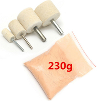Kit de polissage 230 g de poudre de polissage à loxyde de cérium avec 4 roues de polissage