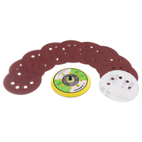 Kit de polissage 52 pièces papier de verre à disque 8 trous 125mm pièce brossée papier de verre de flocage fraisé à l&3