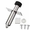 Kit de poussoir de porte en acier inoxydable chromé Hot Rod Rat Soléno de complet rasé 1 ensemble avec vis de trappe