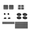 Kit de protection pour Steam Deck accessoire de console de jeu remplaçable Trackpad autocollant bouton arrière + capucho