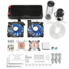 Kit de refroidissement par eau PC 240mm Réservoir de pompe de radiateur Réservoir bloc rigide Tubes DIY