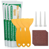 Kit de réparation de patch pour cloison sèche avec agent de réparation de mur 3 pièces avec papier de verre grattoir