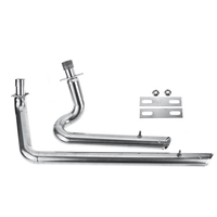 Kit de silencieux de tuyau de silencieux déchappement pour Honda Shadow VT600 VLX600 VT400 argent