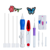 Kit de stylo de broderie bricolage Kit doutils de couture à tricoter Aiguille de poinçon réglable
