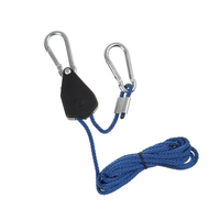 Kit de suspension facile à suspendre à cliquet à corde 2 pièces pour filtre de charbon léger pour tente de culture