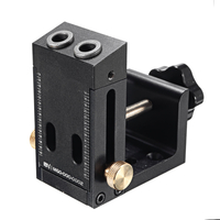 Kit de système de gabarit de trou de poche en alliage daluminium de 9 mm Pince à action rapide avec ensemble de for
