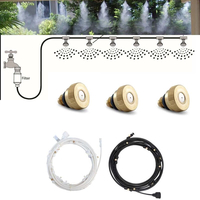 Kit de système de refroidissement par brumisation deau arroseur dété buse en laiton extérieur jardin dépoussié