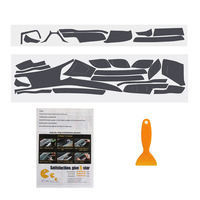 Kit de tableau de bord de garniture denveloppe dautocollant de décalque de fibre de carbone intérieur pour Hon