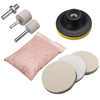 Kit de tampon de polissage en feutre pour poudre de polissage à loxyde de cérium,  8pcs