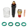 Kit de tasse en verre de lentille de gaz de torche de soudure de 8 PCS pour la série de TIG WP-9/20/25 0.04Inch