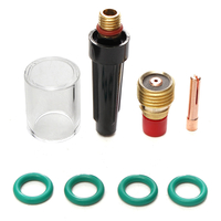 Kit de tasse en verre de lentille de gaz de torche de soudure de 8 PCS pour la série de TIG WP-9/20/25 0.04Inch