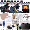 Kit de tatouage 2 outils supérieurs dart de corps daiguille dalimentation de la machine 110V de tatouage