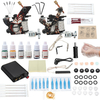 Kit de tatouage complet professionnel ensemble de poignées de machine à tatouer 6 aiguilles dencre embouts alimenta