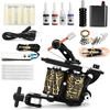 Kit de tatouage complet Tattoo Machine Set Aiguilles dencre Conseils dalimentation
