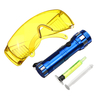 Kit de test de détection de fuite de voiture A / C Climatisation Kit de détection de fuite fluorescent R134A R12 3-en-1