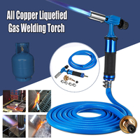 Kit de torche de soudage au gaz haute température liquéfié à allumage électronique complet + tube de 3 mètres
