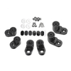 Kit dextension dascenseur dascenseur daile daile arrière de voiture noire pour Ford Fiesta ST à