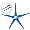 Kit doutils bleus de turbine de vent de fibre Nylon 600MM 650MM pour le générateur de turbine de vent