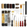 Kit doutils de bricolage en cuir à la main couture couture poinçon sculpture outil de rivets de selle