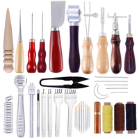 Kit doutils de bricolage en cuir à la main professionnel