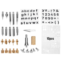 Kit doutils de combustion du bois de soudage de température réglable de fer à souder électrique 60W