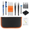 Kit doutils de fer à souder électrique 17 pièces 60W boîtier de pointe de station de soudage de contrôle