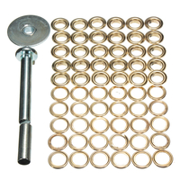 Kit doutils de réparation danneau de toile de déduction de ma s de boucle de bâche de 63pcs
