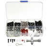 Kit doutils de réparation de clé hexagonale de boîte de 270pcs vis