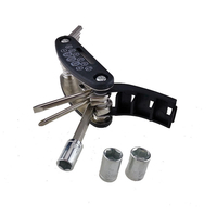 Kit doutils de réparation multifonction 16 en 1 clé hexagonale écrou pneu réparation de vélo clé hexagonale tournev