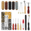Kit doutils de travail en cuir professionnel 28 pièces pour outils de couture à la main bricolage