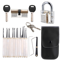 Kit douverture de serrure de déverrouillage DANIU formation de serrurier outils de cadenas de pratique transparents