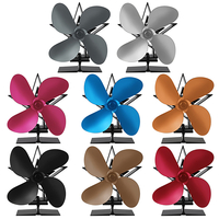 Kit EcoFan de cheminée à économie dénergie de moteur à moteur thermique à 4 feuilles de 1350 tr / min