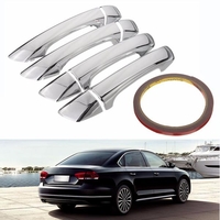 Kit garniture chrome de poignée de portière de voiture pour VW Passat B6 3C CC 2006-2010 07 08 09