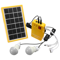 Kit générateur de panneau solaire 5V chargeur USB système domestique avec 3 ampoules LED