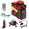 Kit laser trépied lumière verte 3D à niveau rotatif à 12 ° avec croix de nivellement et rotative sur 12 lignes